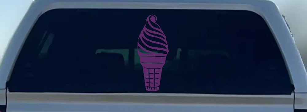 Ice Cream Cone Store Window Lettering Business Car or Truck Window Decal Sticker