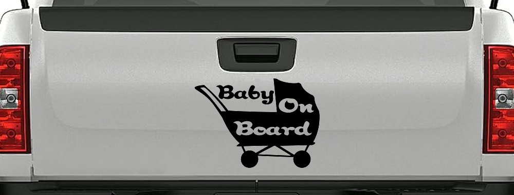 Baby On Board Stroller Girlie Car or Truck Window Decal Sticker