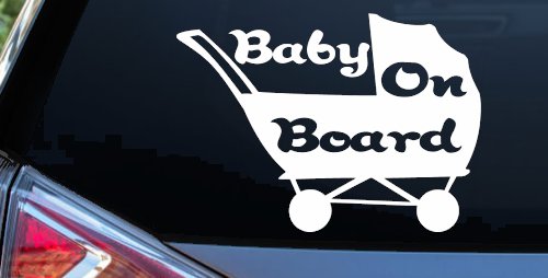 Baby On Board Stroller Girlie Car or Truck Window Decal Sticker