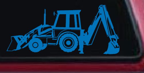Backhoe Tractor Business Window Lettering Sign Car or Truck Window Decal Sticker