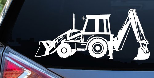 Backhoe Tractor Business Window Lettering Sign Car or Truck Window Decal Sticker