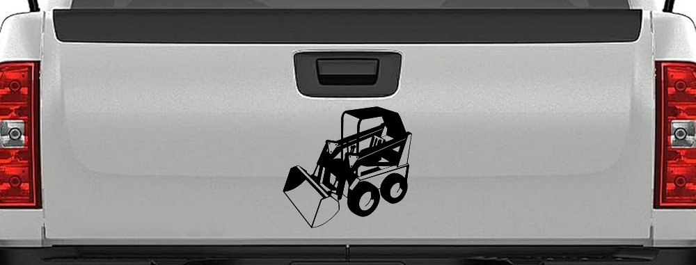 Skid Steer Loader Construction Business Window Lettering Sign Car or Truck Window Decal Sticker (Black)