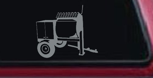 Cement Concrete Mixer Construction Business Car or Truck Window Decal Sticker