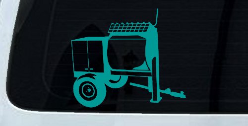 Cement Concrete Mixer Construction Business Car or Truck Window Decal Sticker