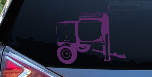 Cement Concrete Mixer Construction Business Car or Truck Window Decal Sticker (Violet)