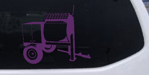 Cement Concrete Mixer Construction Business Car or Truck Window Decal Sticker (Violet)