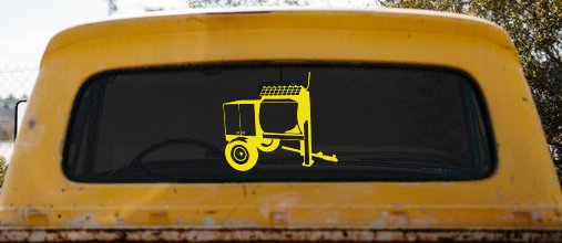 Cement Concrete Mixer Construction Business Car or Truck Window Decal Sticker