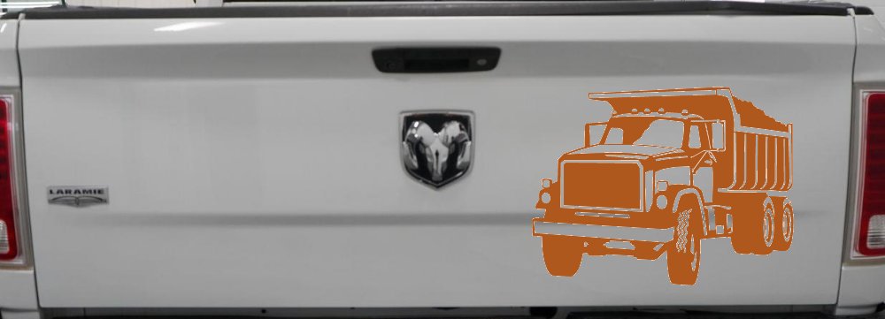 Dump Truck Construction Business Car or Truck Window Decal Sticker