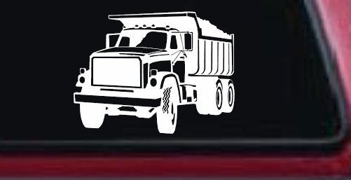 Dump Truck Construction Business Car or Truck Window Decal Sticker
