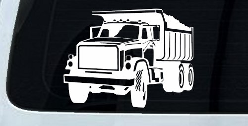 Dump Truck Construction Business Car or Truck Window Decal Sticker