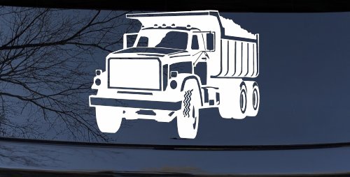 Dump Truck Construction Business Car or Truck Window Decal Sticker