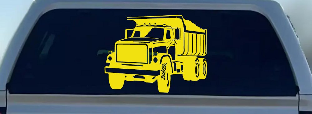 Dump Truck Construction Business Car or Truck Window Decal Sticker