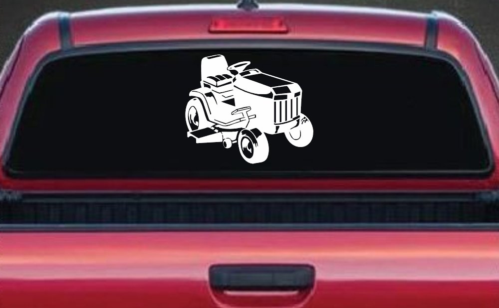 Lawn Mower Lawn Care Landscaping  Business Window Lettering Sign Car or Truck Window Decal Sticker
