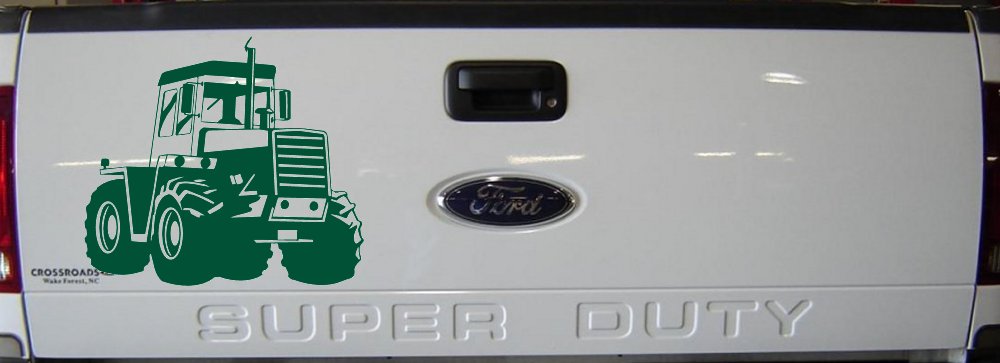 Logging Skidder Business Car or Truck Window Vinyl Decal Sticker (Dark Green)