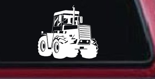 Logging Skidder Business Car or Truck Window Decal Sticker (White)