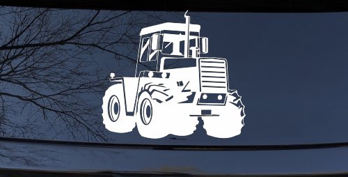 Logging Skidder Business Car or Truck Window Vinyl Decal Sticker (White)