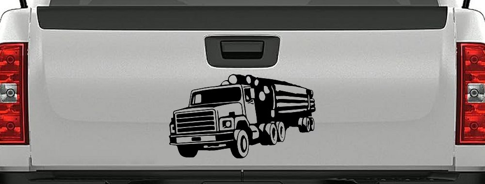 Logging Truck Business Car or Truck Window Decal Sticker