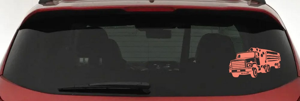 Logging Truck Business Car or Truck Window Decal Sticker