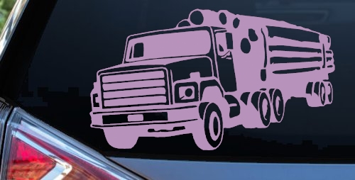 Logging Truck Business Car or Truck Window Decal Sticker