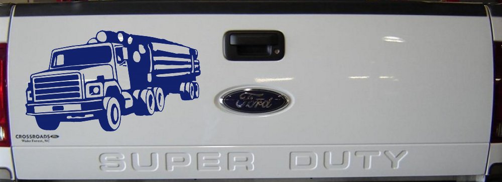 Logging Truck Business Car or Truck Window Decal Sticker