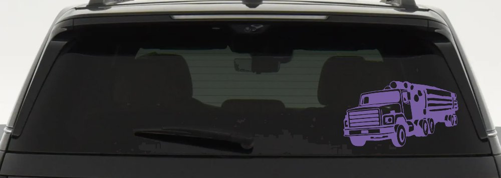 Logging Truck Business Car or Truck Window Decal Sticker