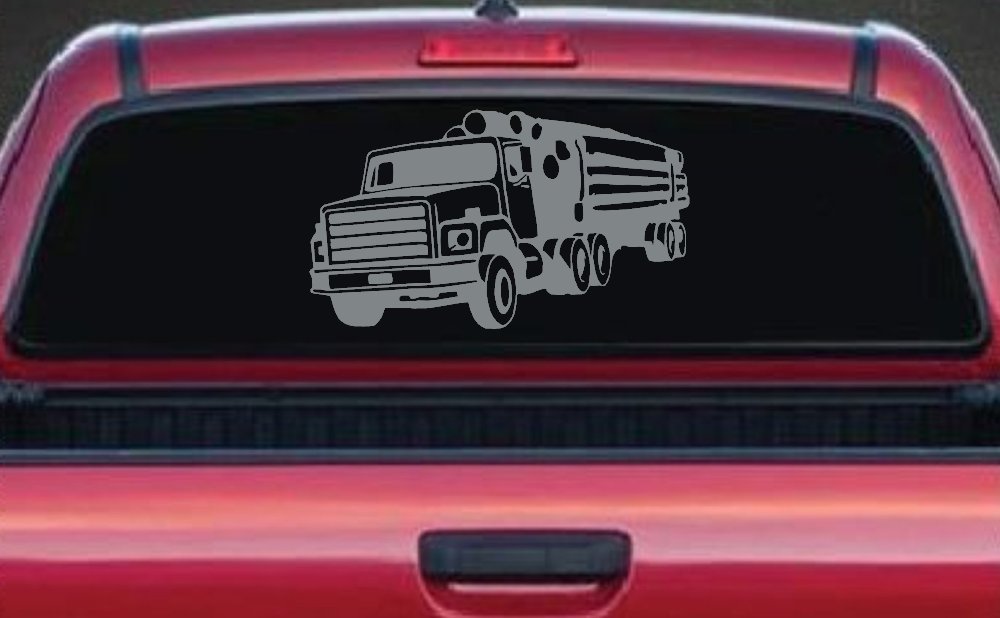 Logging Truck Business Car or Truck Window Decal Sticker