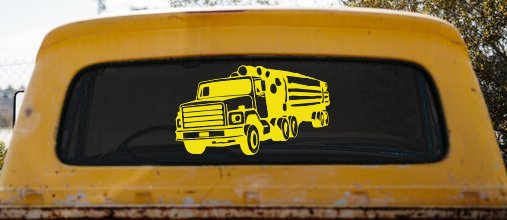 Logging Truck Business Car or Truck Window Decal Sticker