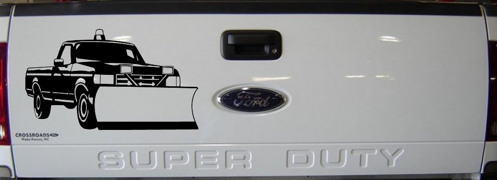 Snow Plow Truck Business Window Lettering Sign Car or Truck Window Decal Sticker