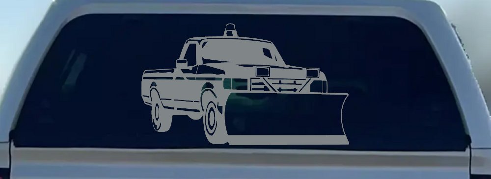 Snow Plow Truck Business Window Lettering Sign Car or Truck Window Decal Sticker