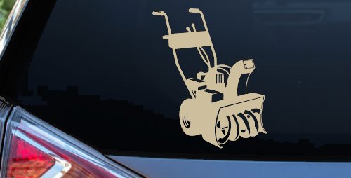 Snow Blower Business Window Lettering Sign Car or Truck Window Decal Sticker (Desert Sand)