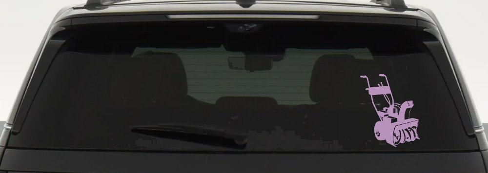 Snow Blower Business Window Lettering Sign Car or Truck Window Vinyl Decal Sticker (Lilac)