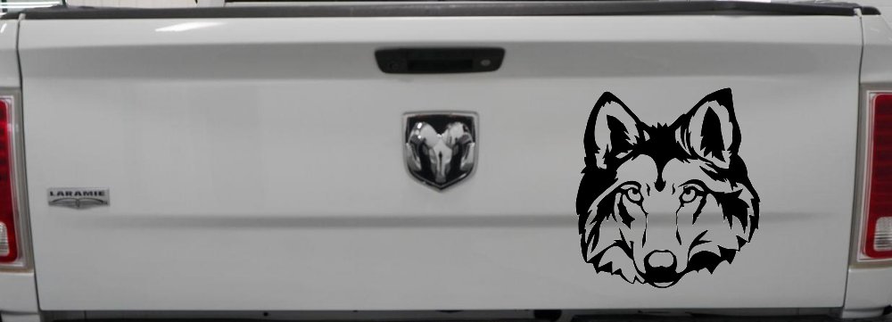 Wolf Head Car or Truck Window Decal Sticker