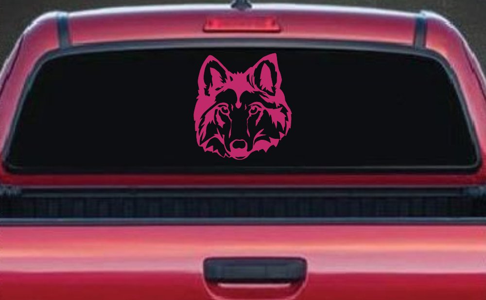 Wolf Head Car or Truck Window Decal Sticker