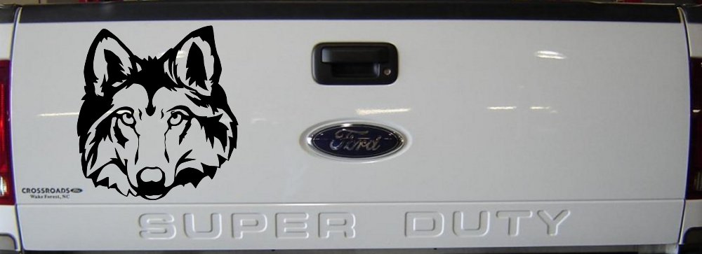 Wolf Head Car or Truck Window Decal Sticker