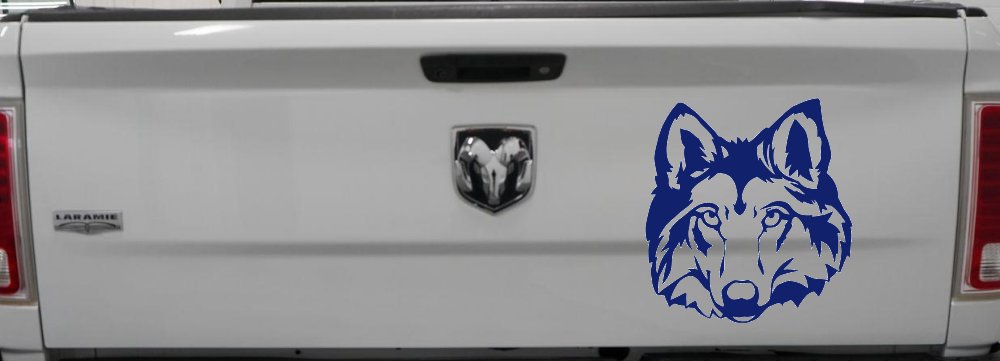 Wolf Head Car or Truck Window Decal Sticker