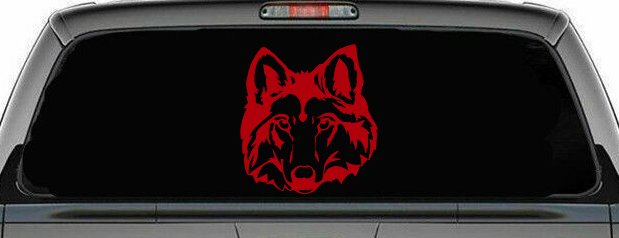 Wolf Head Car or Truck Window Decal Sticker