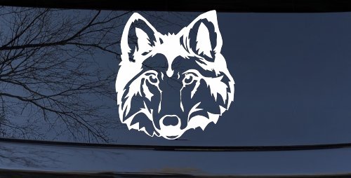Wolf Head Car or Truck Window Decal Sticker