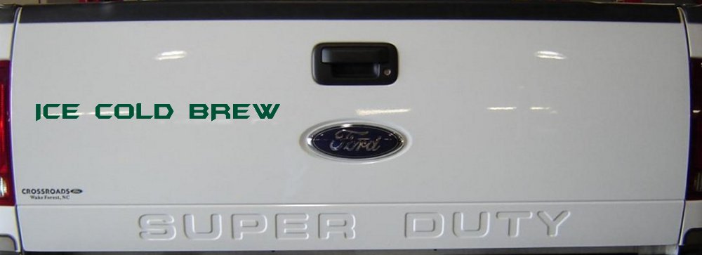 Ice Cold Brew Store Window Lettering Business Car or Truck Window Decal Sticker