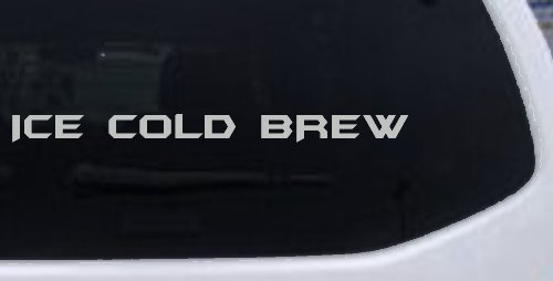 Ice Cold Brew Store Window Lettering Business Car or Truck Window Decal Sticker