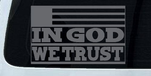 In God We Trust American US Flag Christian Car or Truck Window Decal Sticker