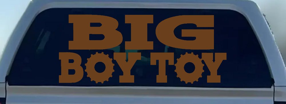 Big Boy Toy Off Road Car or Truck Window Decal Sticker