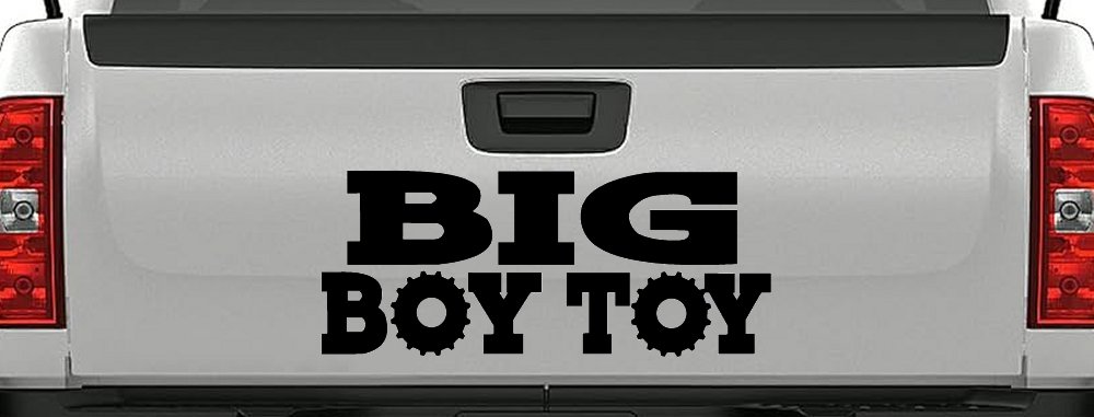 Big Boy Toy Off Road Car or Truck Window Vinyl Decal Sticker (Matte Black)