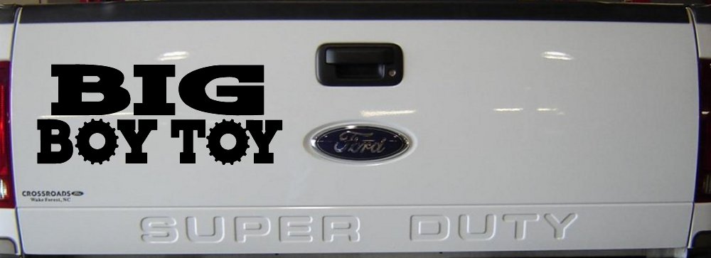 Big Boy Toy Off Road Car or Truck Window Decal Sticker (Matte Black)