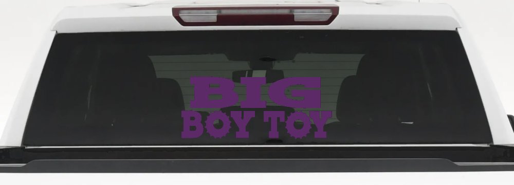 Big Boy Toy Off Road Car or Truck Window Vinyl Decal Sticker (Violet)