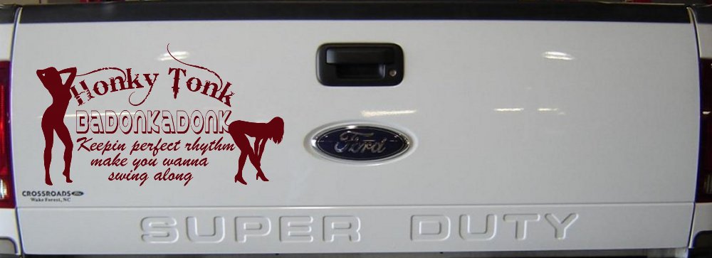 Honky Tonk Badonkadonk Country Car or Truck Window Decal Sticker