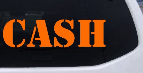 Cash Business Window Lettering Sign Car or Truck Window Decal Sticker