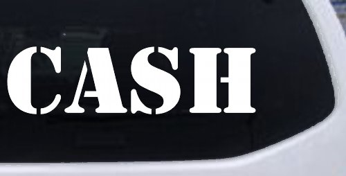 Cash Business Window Lettering Sign Car or Truck Window Decal Sticker