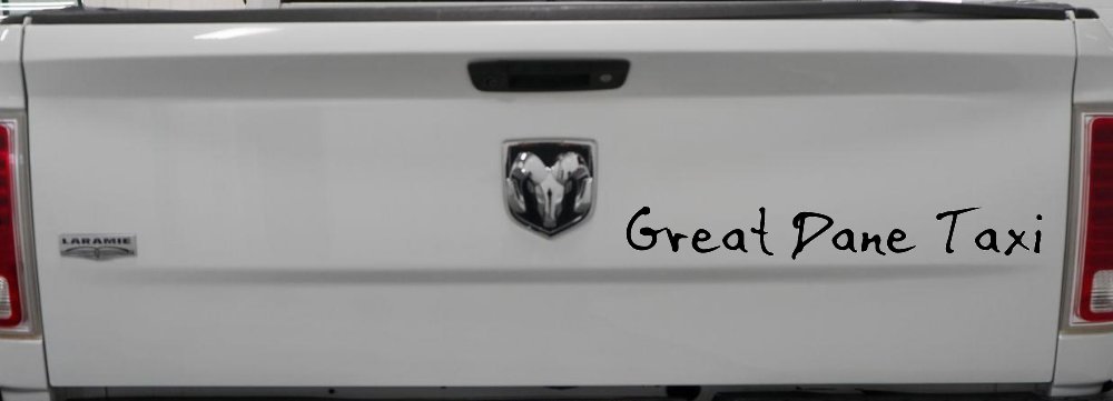 Great Dane Taxi Car or Truck Window Decal Sticker