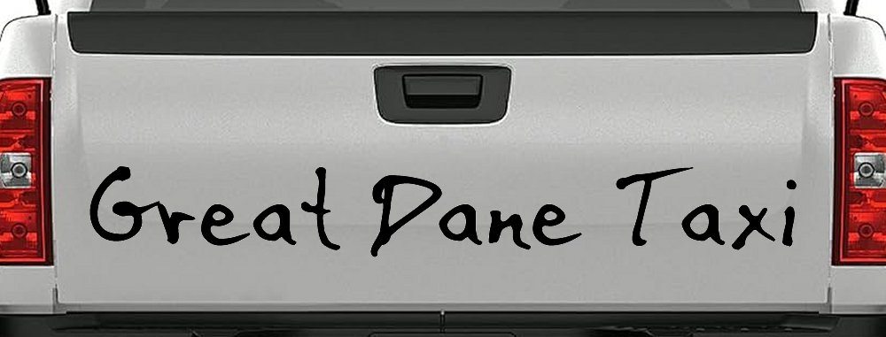 Great Dane Taxi Car or Truck Window Decal Sticker