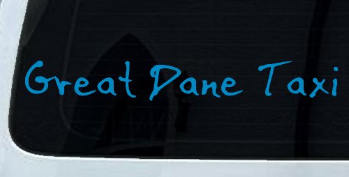 Great Dane Taxi Car or Truck Window Decal Sticker